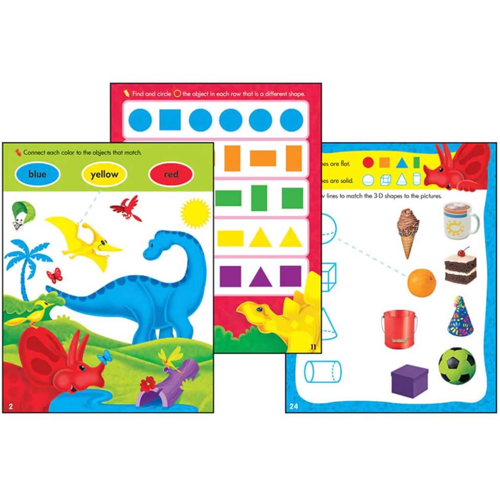 Colors &amp; Shapes Wipe-Off Book Grade Prek-K 