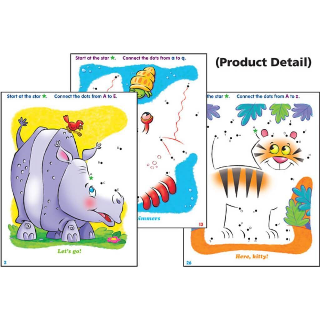 Alphabet Dot-To-Dot Wipe-Off Book Grade Prek-K 