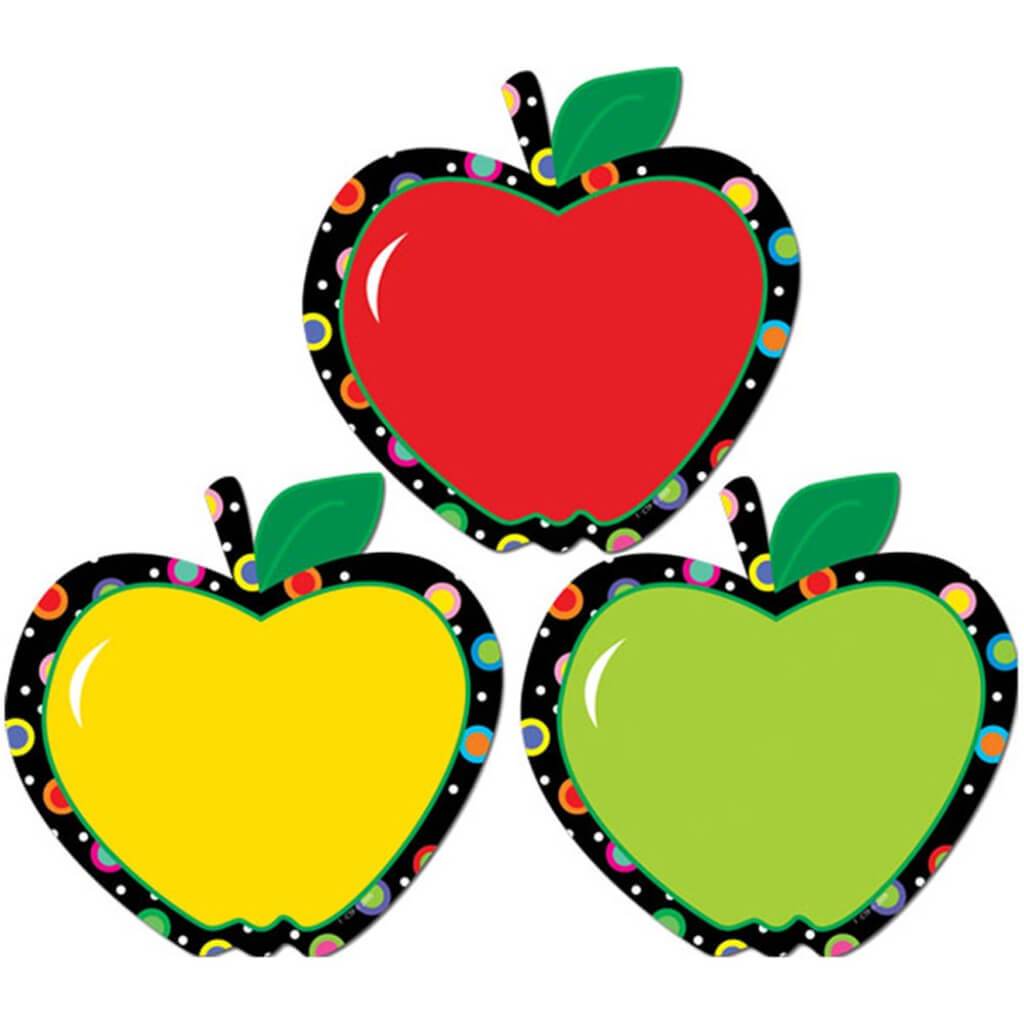 Pop Patterns Apple Cut-Outs 6&quot; 