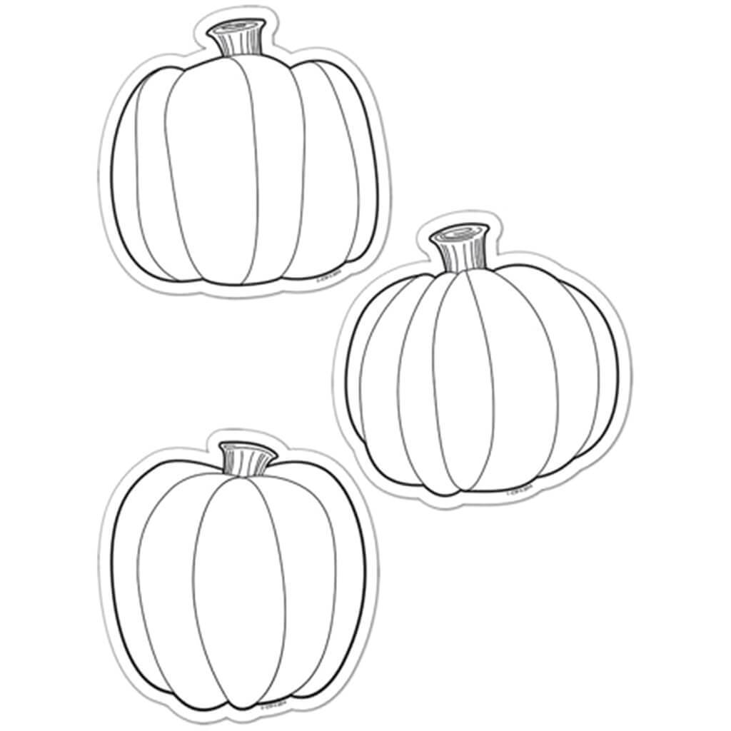 Color Me Pumpkins Cut-Outs  6in