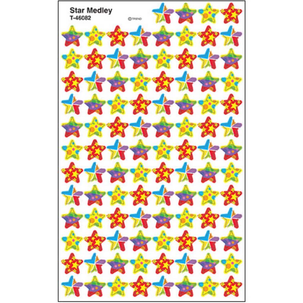 Star Medley Super Shapes Stickers 