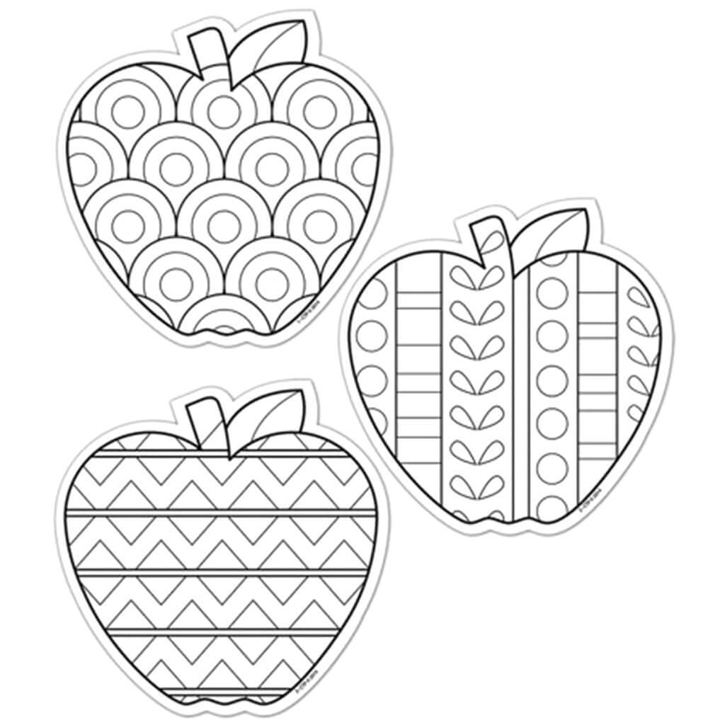 Color Me Apples Designers Cut-Outs 6in