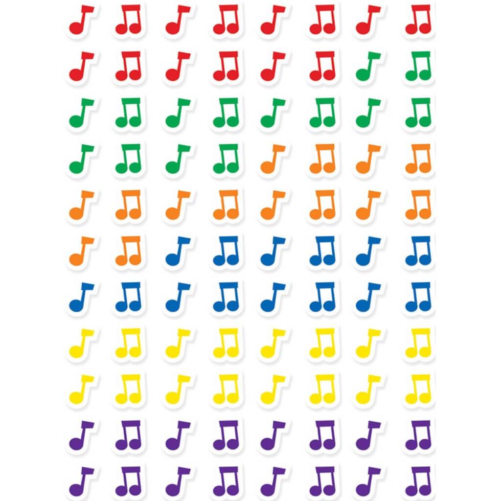 Music Notes Hot Spots Stickers 