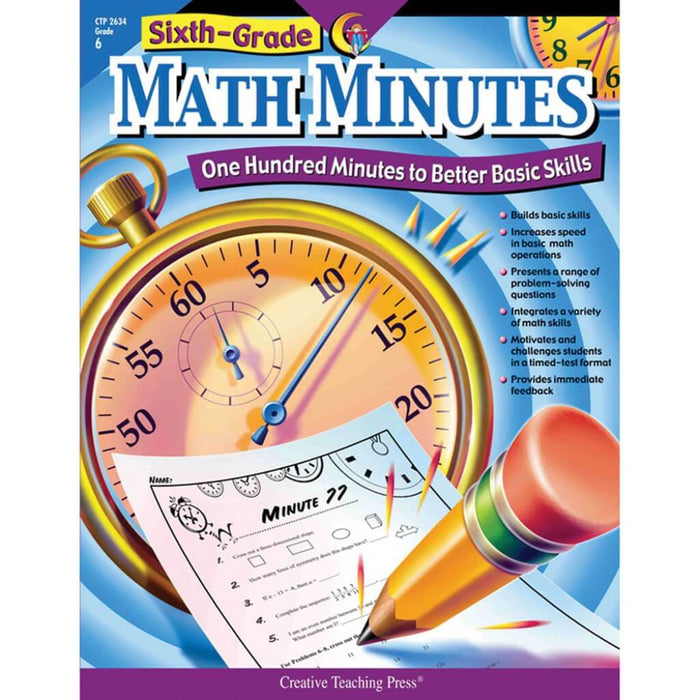 Math Minutes Book Grade 6 