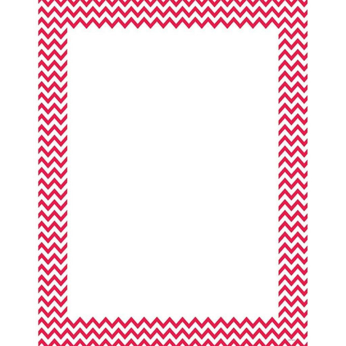 Chevron Chart Poppyred 
