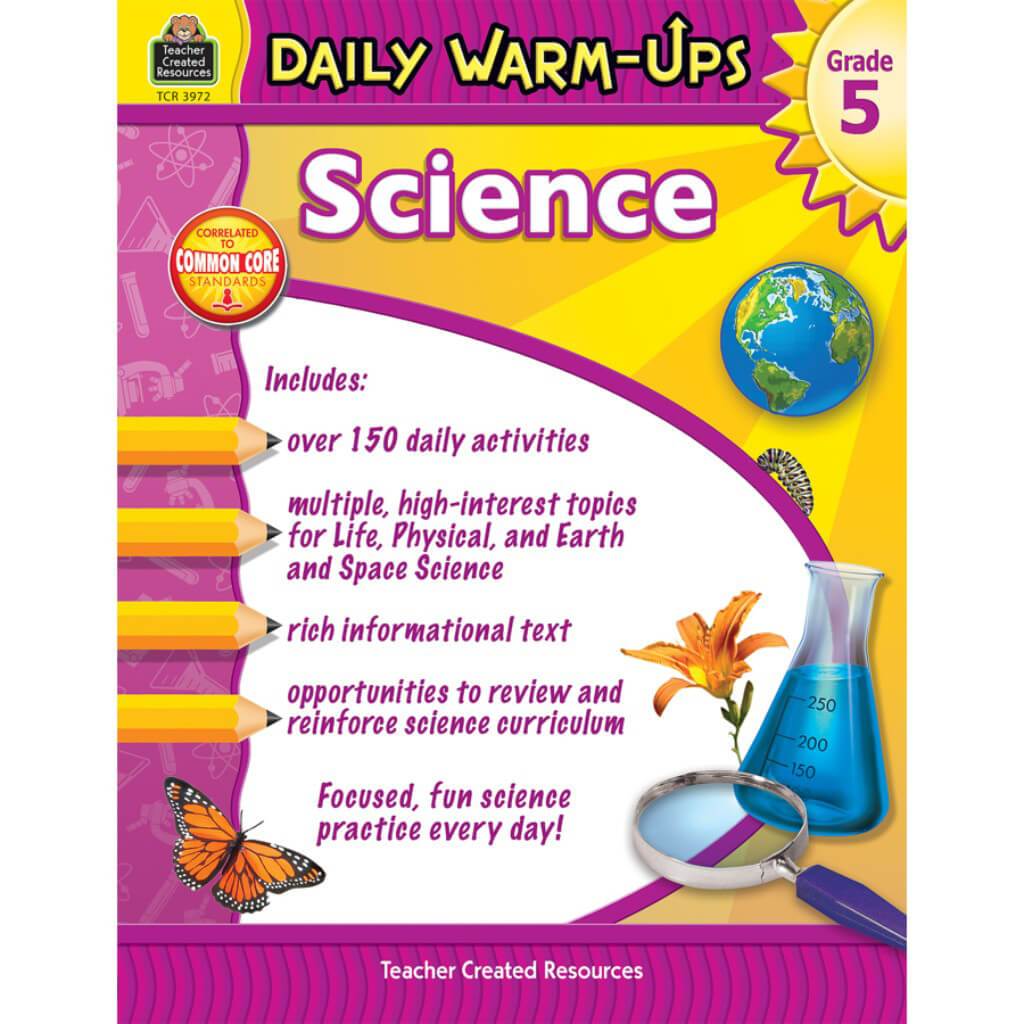 Daily Warm-Ups Science Book Grade 5 