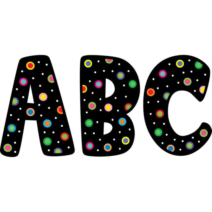 Dots Design Letter 7" Black 