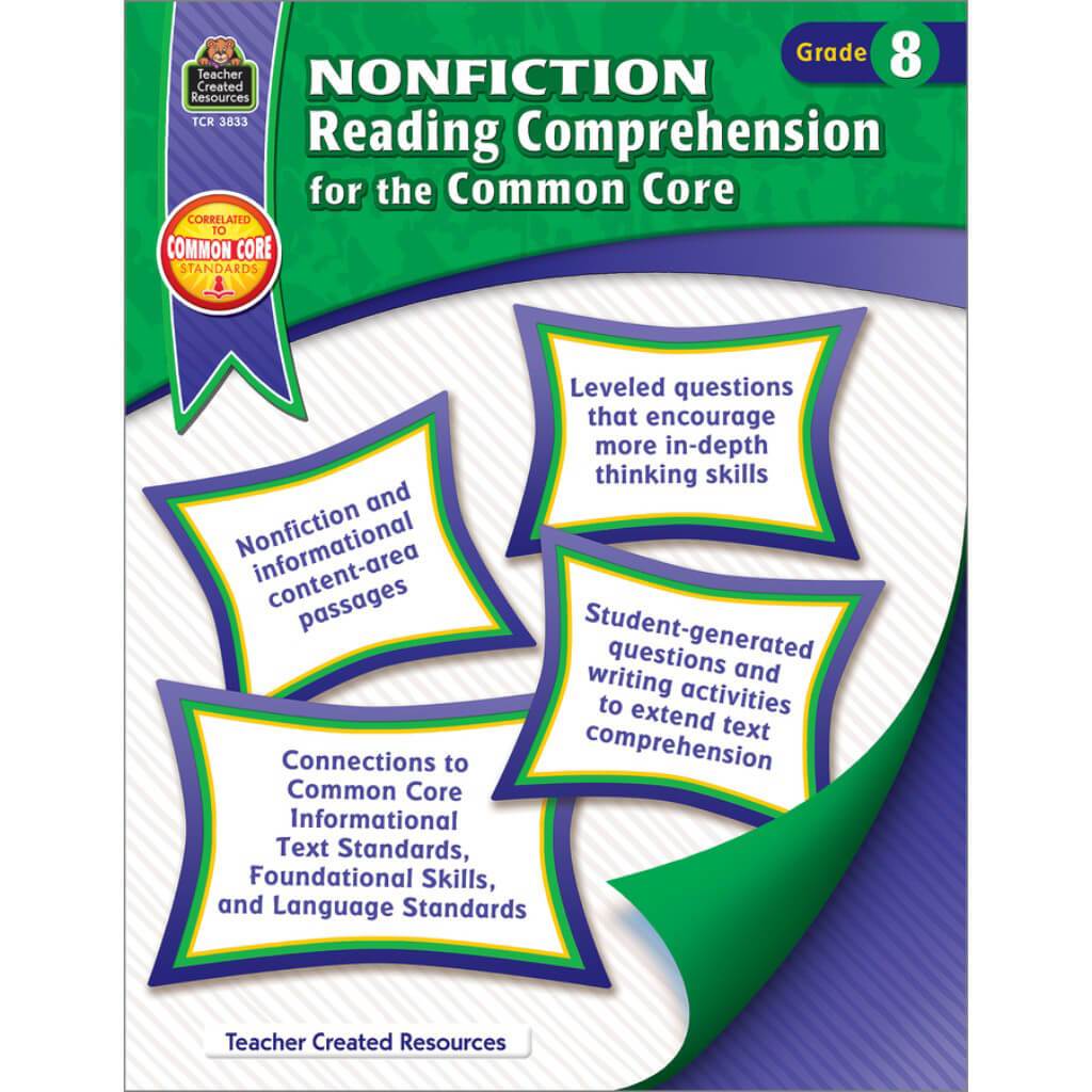 Nonfiction For The Common Core Reading Book Grade 8 