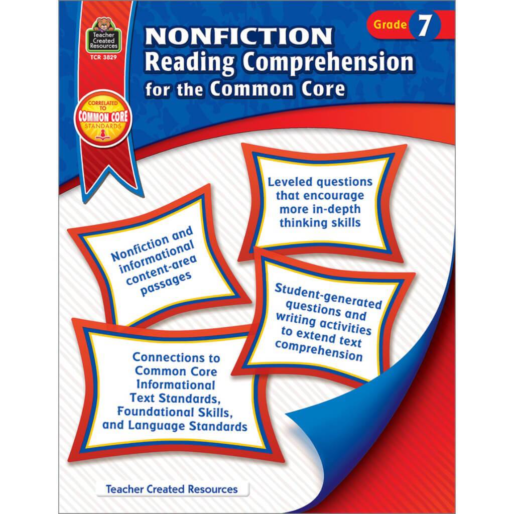Book Nonfiction For The Common Core Reading Grade 7 