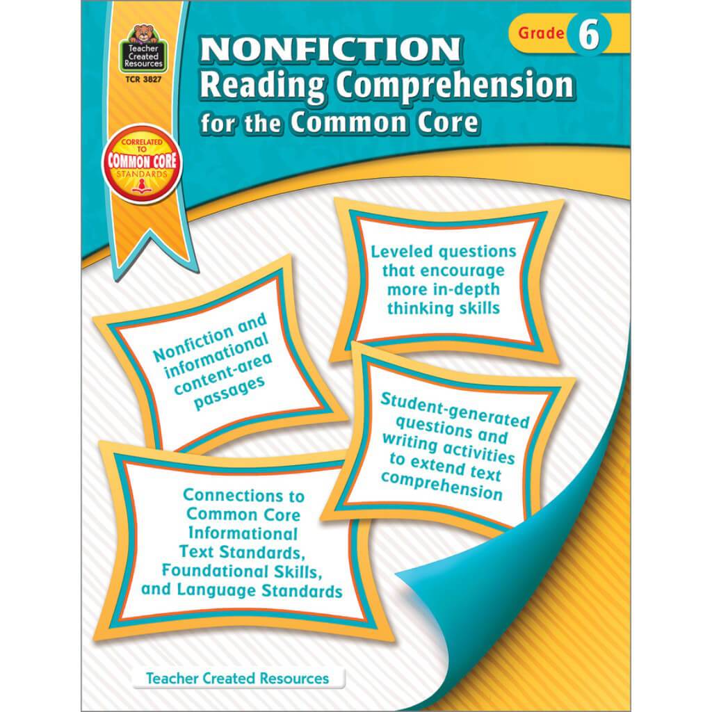 Nonfiction For The Common Core Reading Book Grade 6 