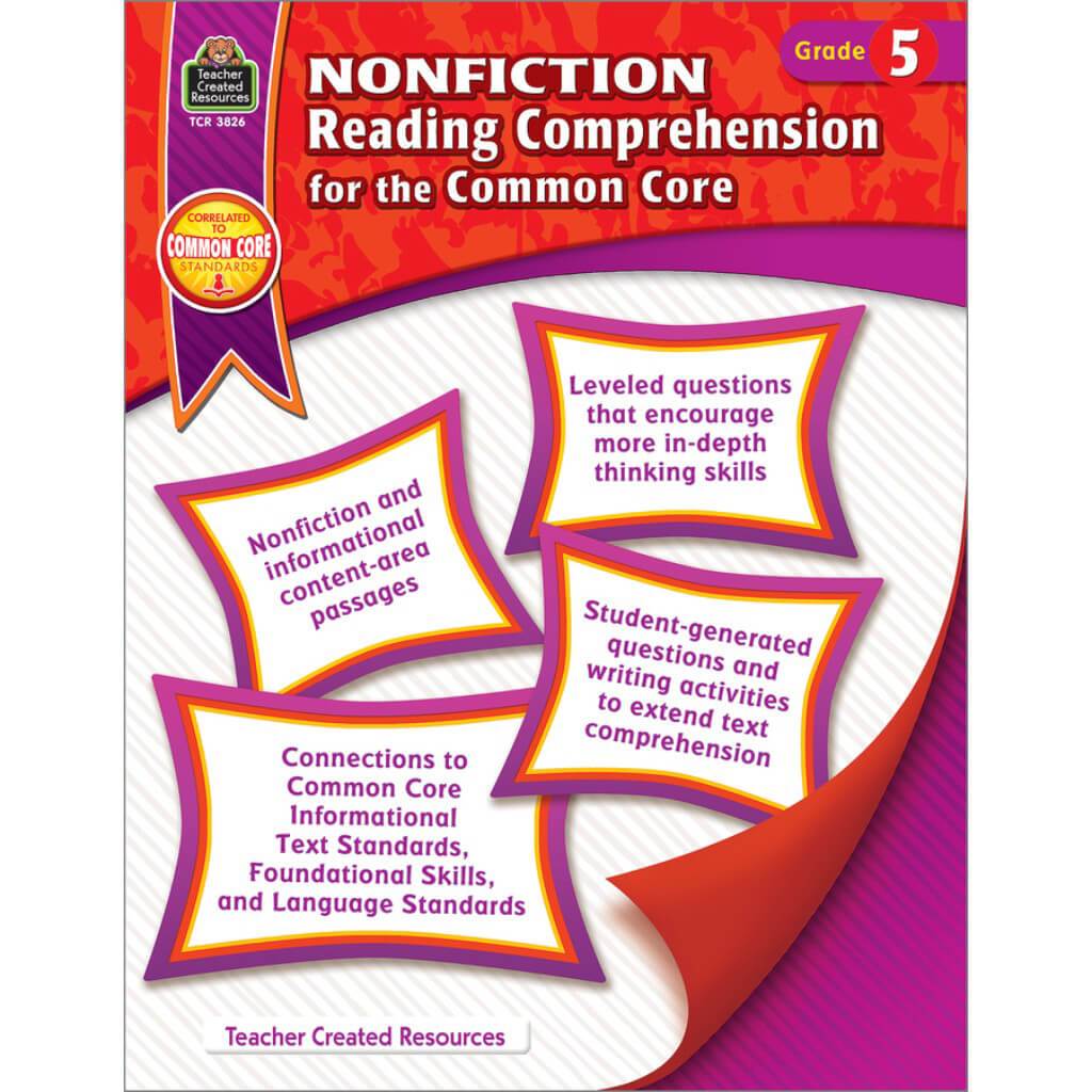 Nonfiction For The Common Core Reading Book Grade 5 