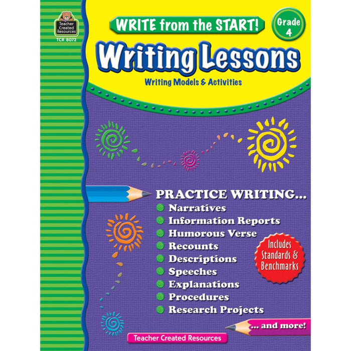 Write From The Start! Writing Lessons Book Grade 4 
