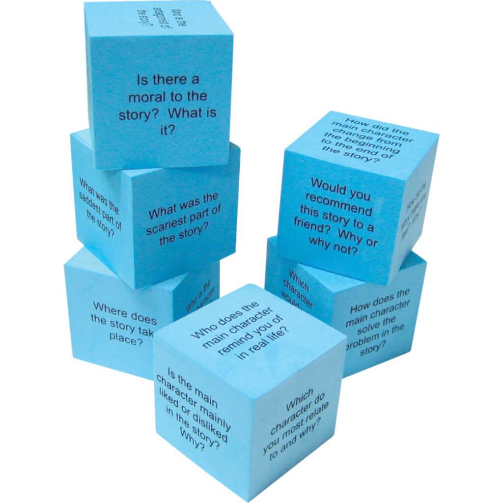 Reading Comprehension Cubes Foam 6Pcs 