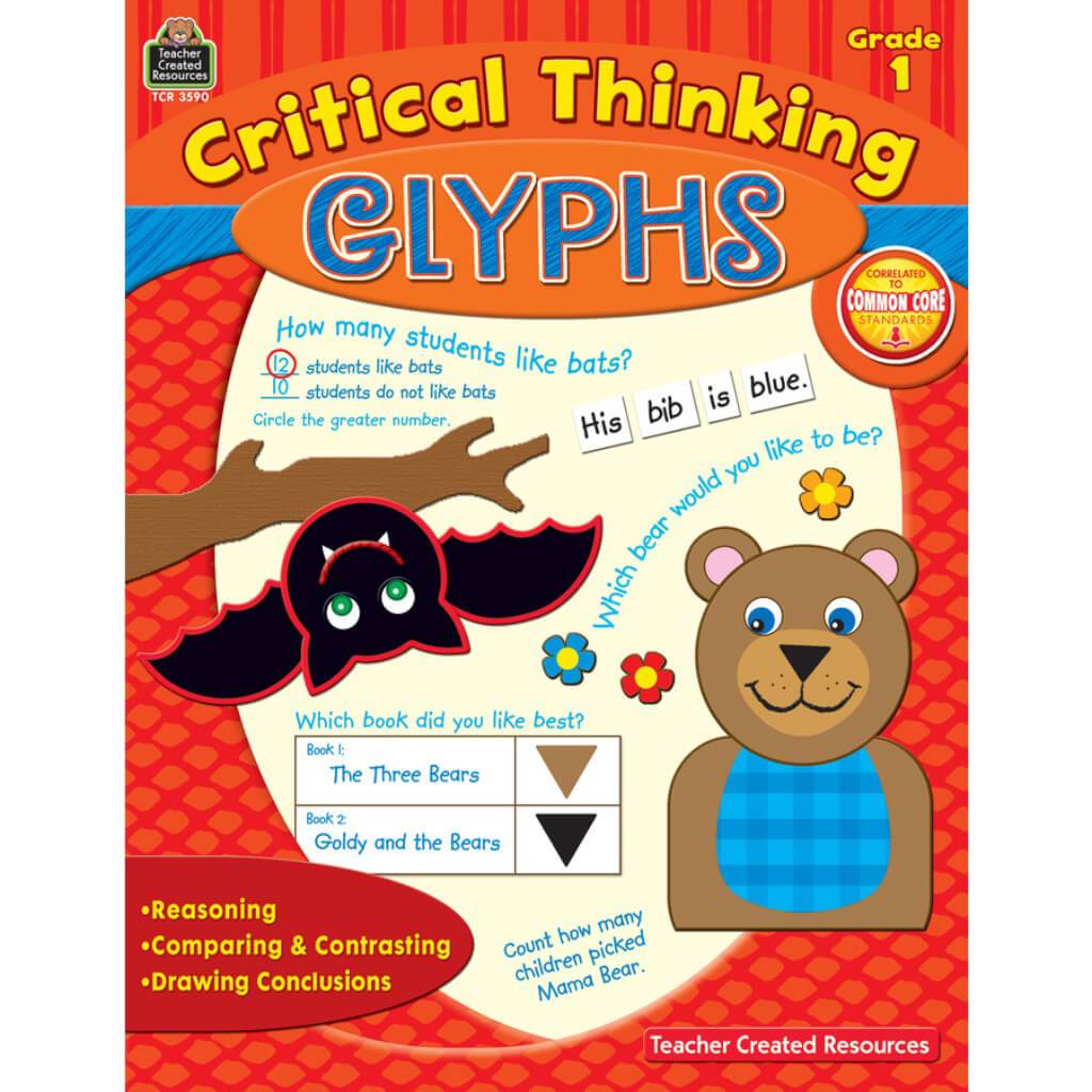 Critical Thinking Glyphs Book Grade 1 