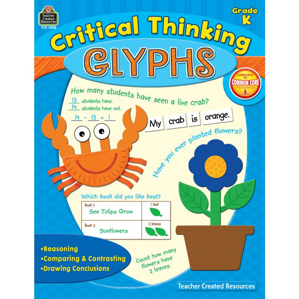Critical Thinking Glyphs Book Grade K 