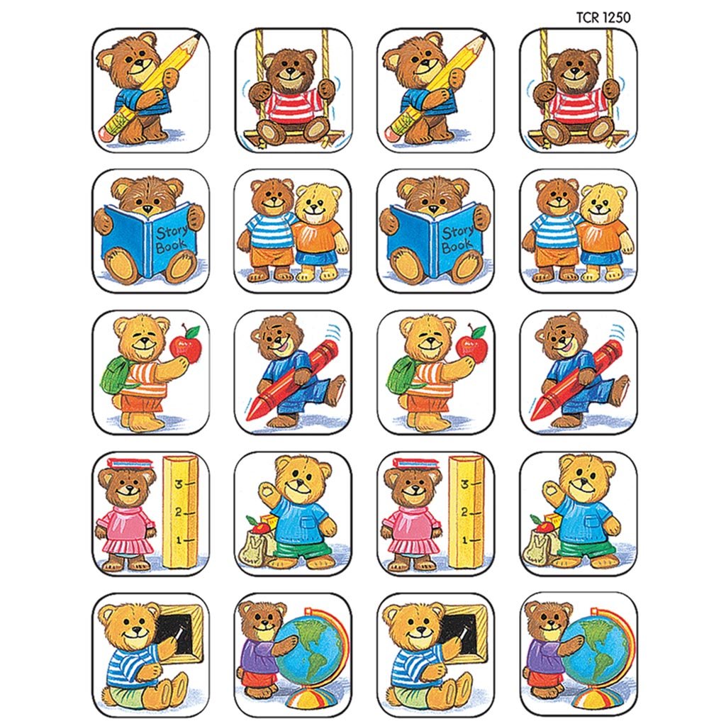 School Bears Stickers