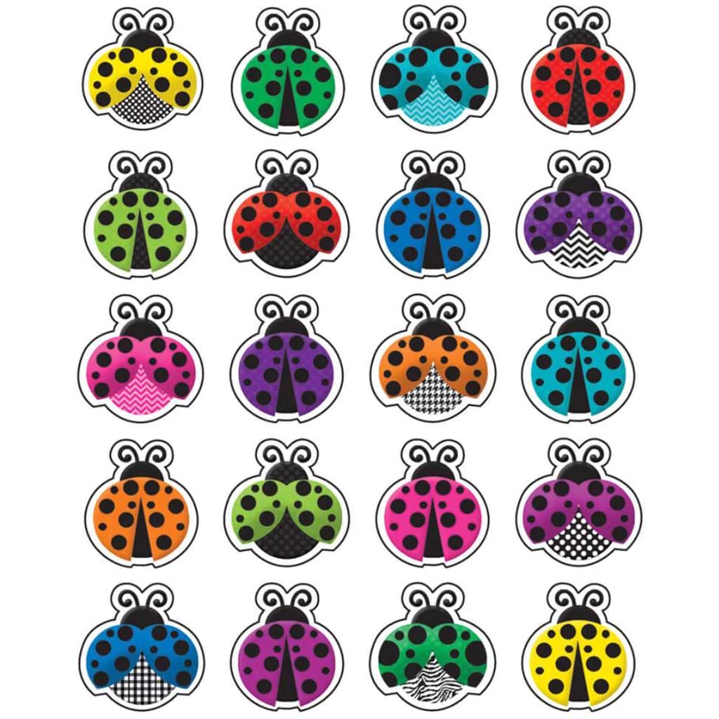 Colorful Ladybugs Stickers 