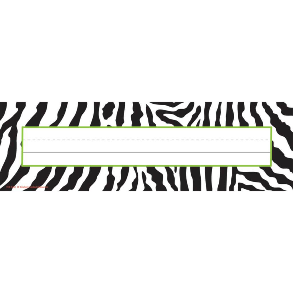 Zebra Name Plates 