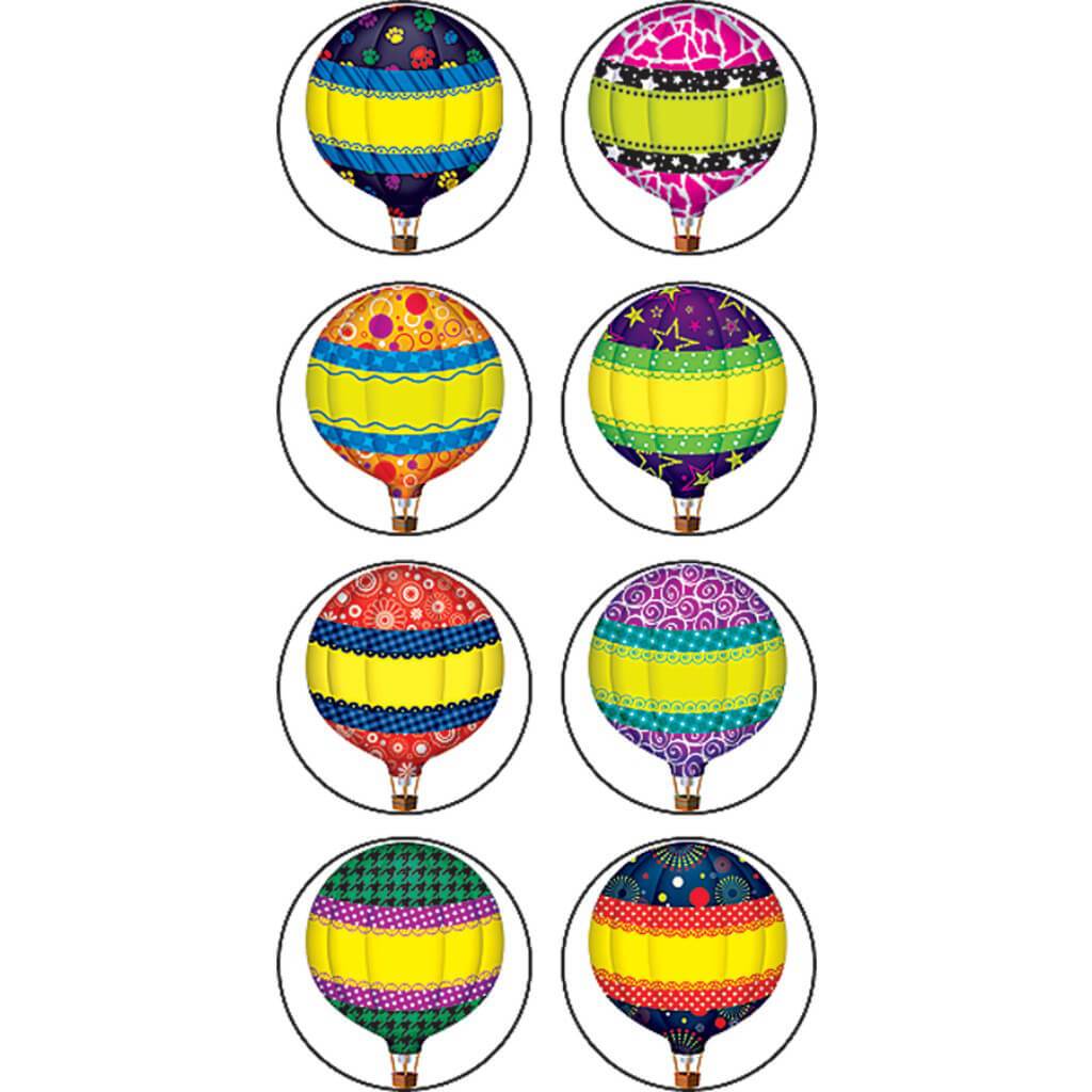 Hot Air Balloons Mini Stickers 