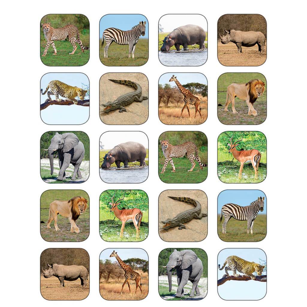 Safari Animals Stickers 