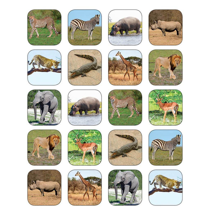 Safari Animals Stickers 