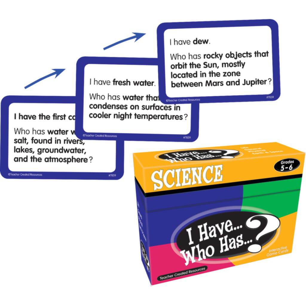 I Have, Who Has Science Game Grade 5-6 