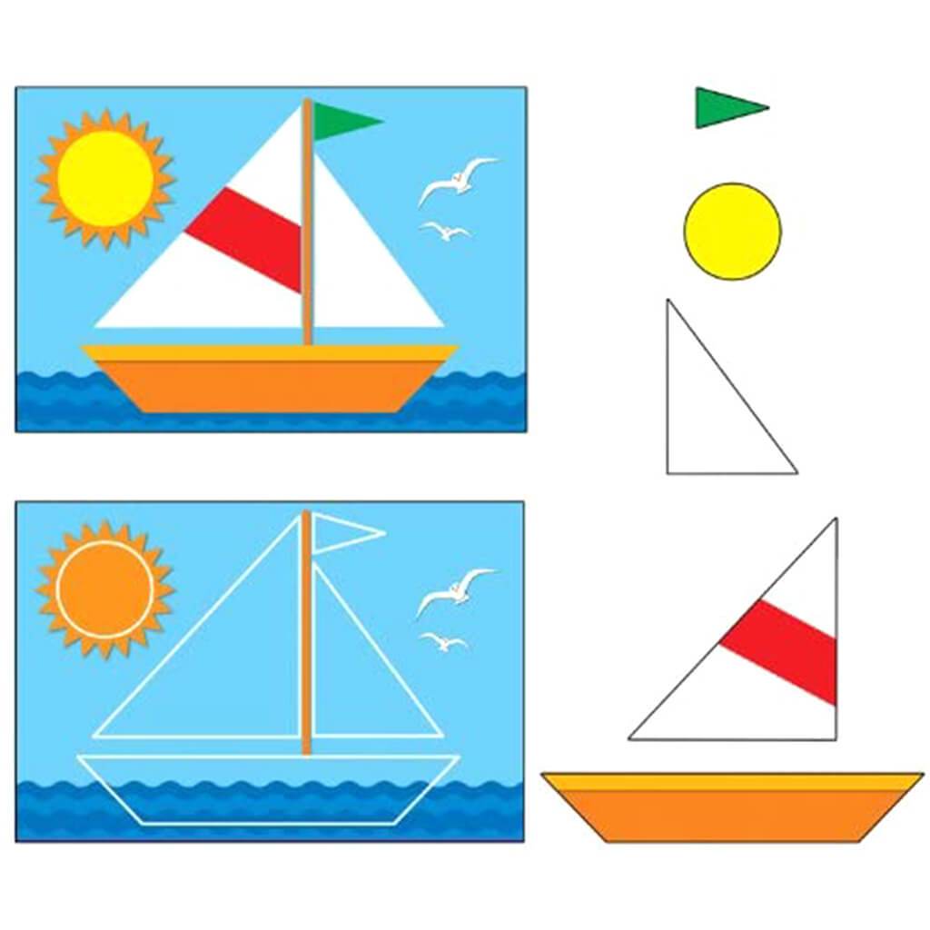 Sailboat Shape Stickers