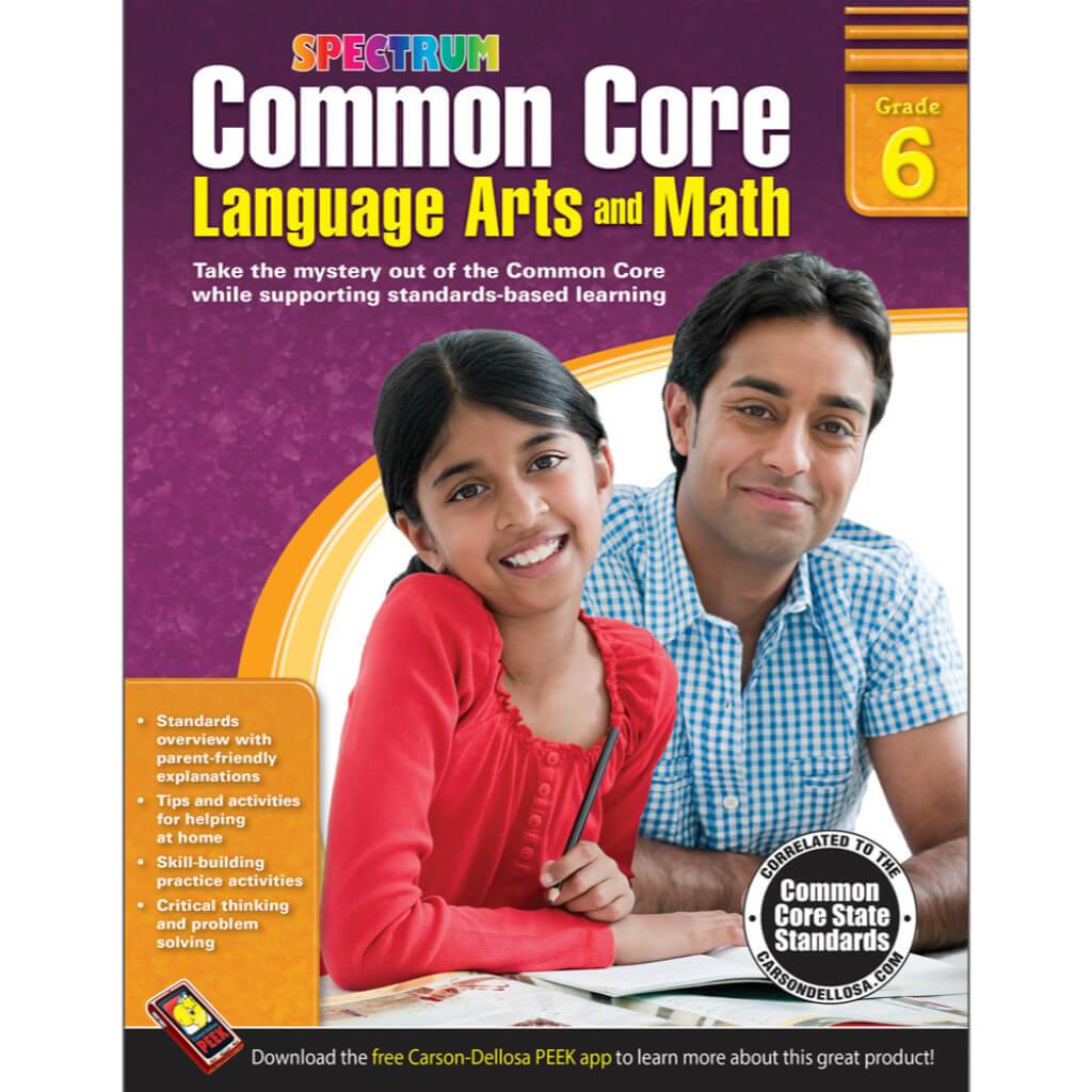 Common Core Language Arts And Math Resource Book Grade 6 