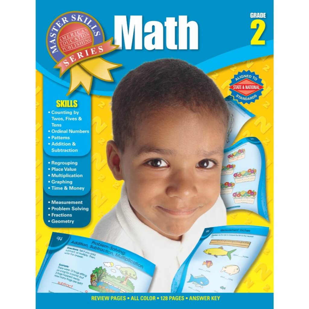 Master Skills: Math Workbook Grade 2 