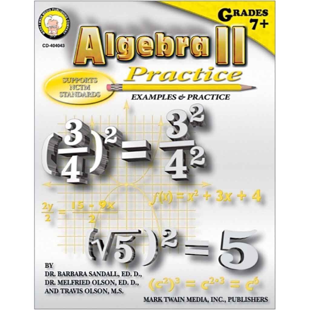 Algebra Ii Practice Book Resource Book Grade 7 