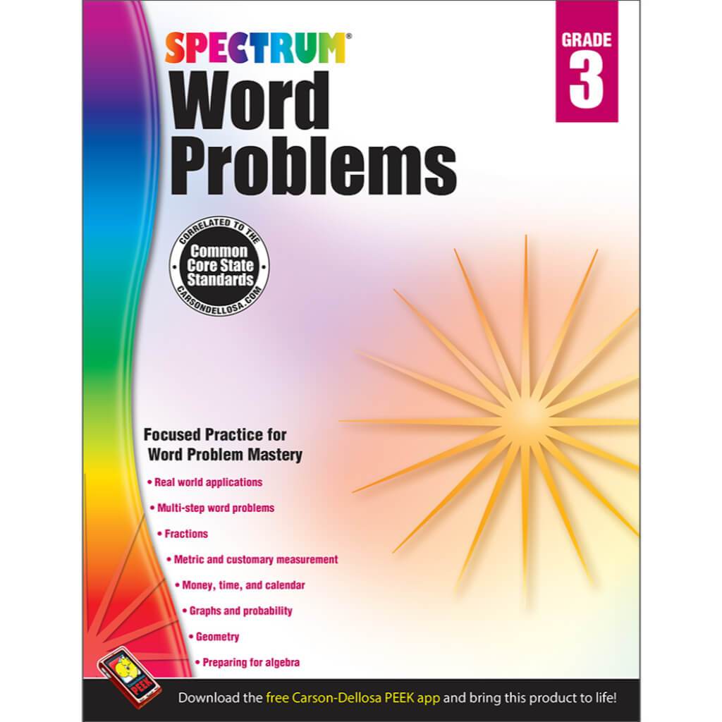 Spectrum Word Problems Workbook Grade 3 