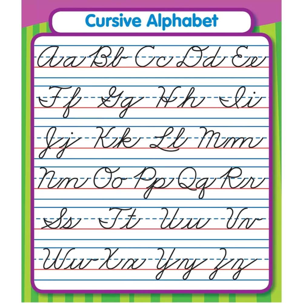 Cursive Alphabet Sticker Pack 