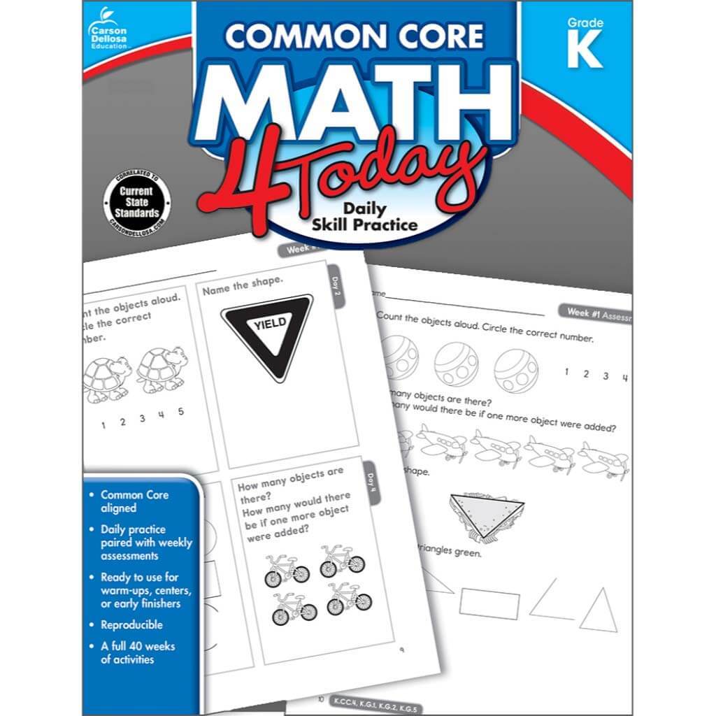 Common Core Math 4 Today Workbook Grade K 