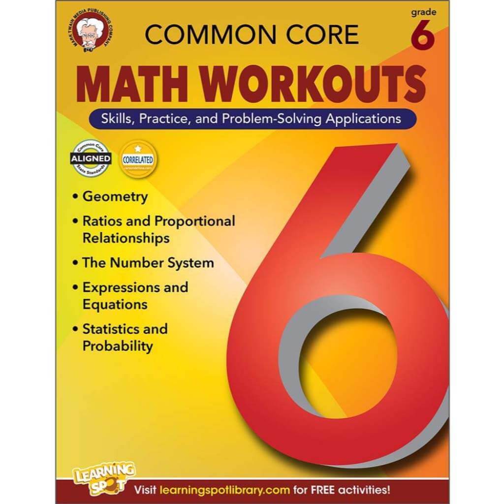 Common Core Math Workouts Resource Book Grade 6 