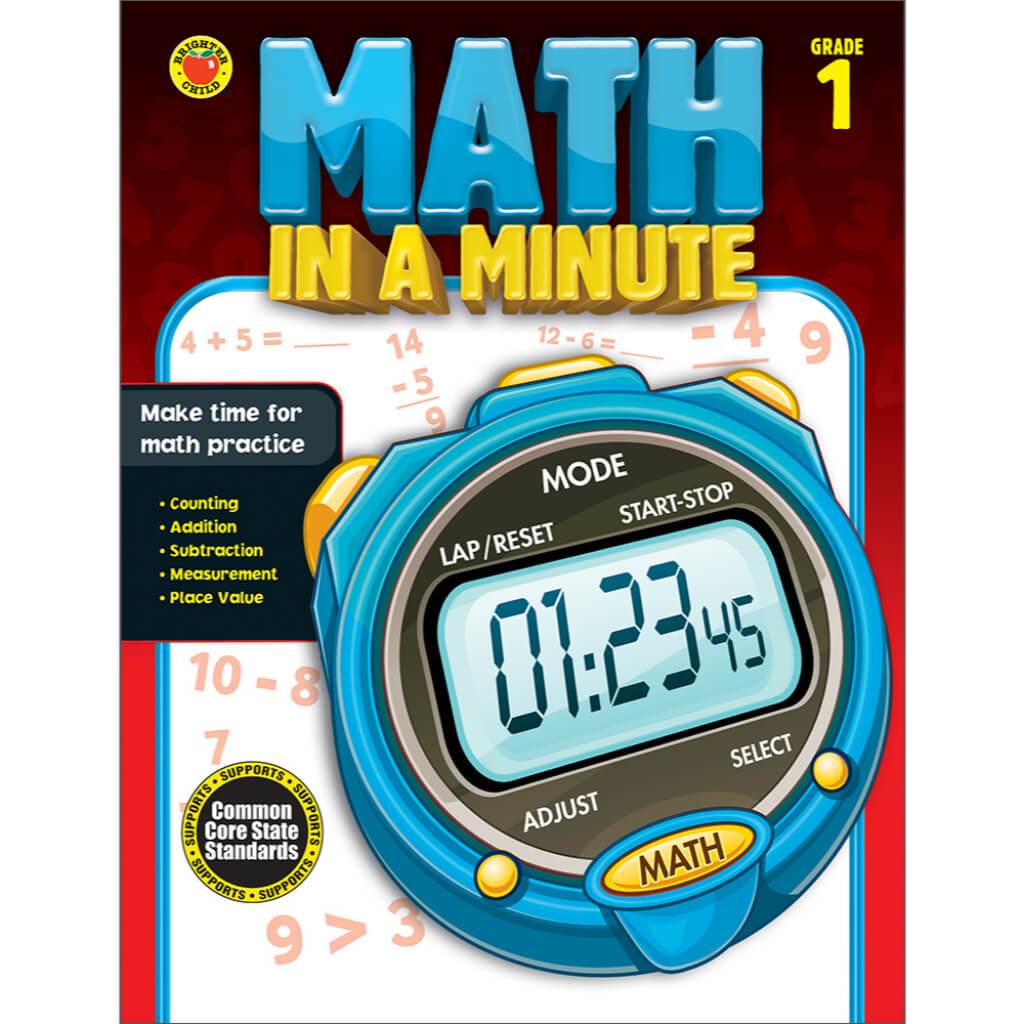 Math in a Minute Workbook Grade 1 