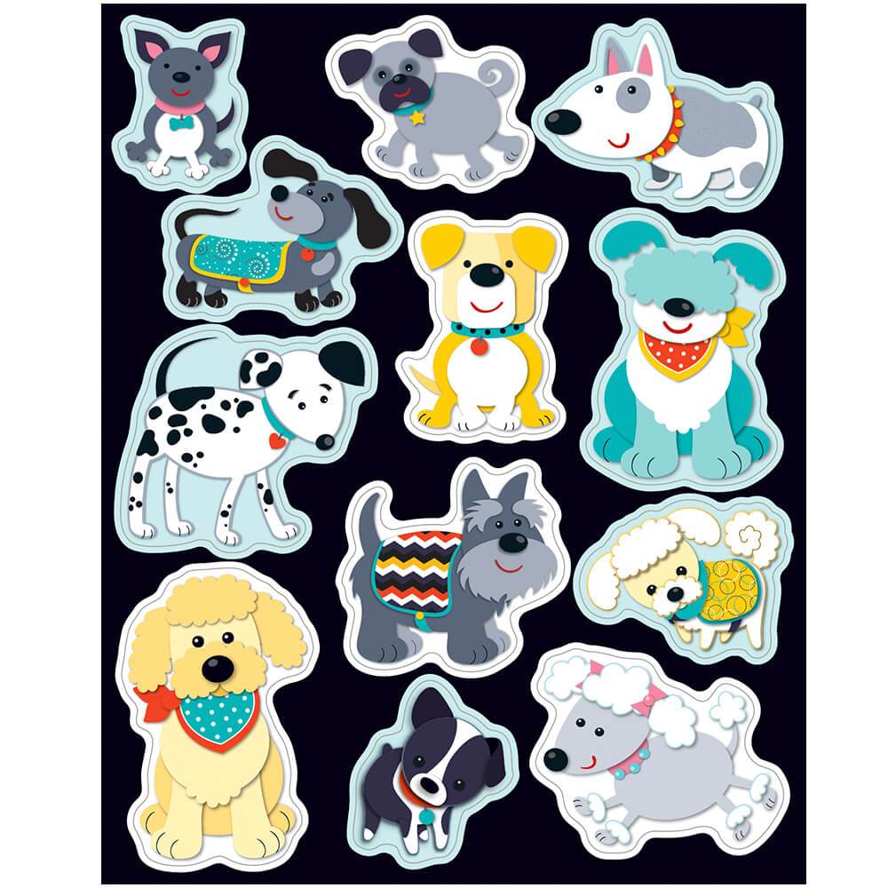 Hot Diggity Dogs Shape Stickers 