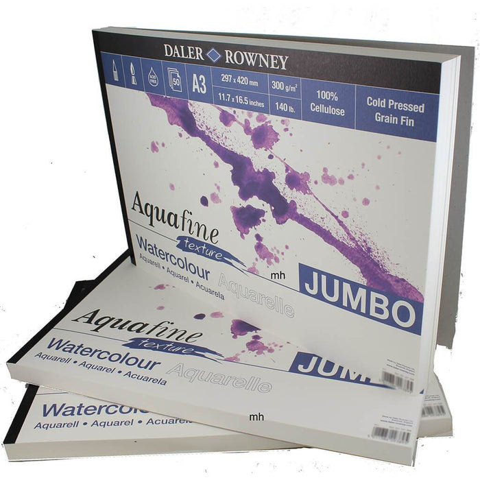 Jumbo Aquafine Texture Watercolor A3 50Sheet
