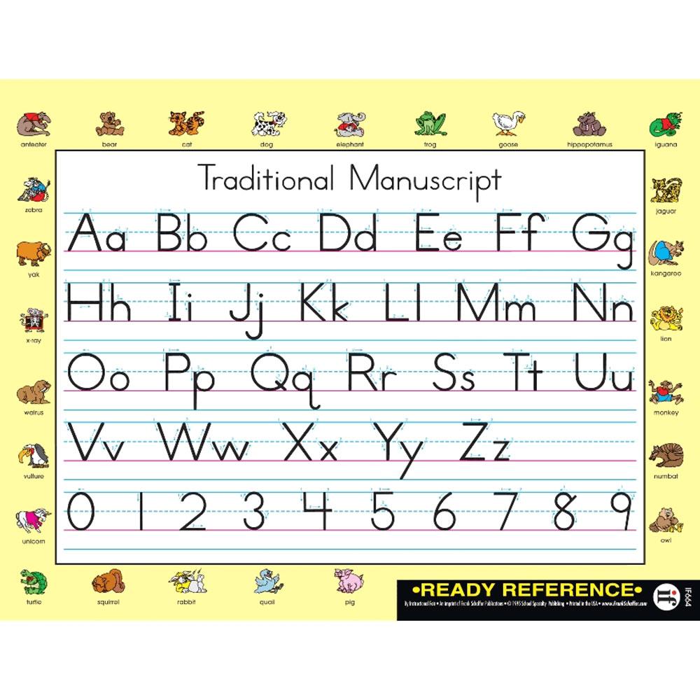 Handwriting Traditional Manuscript And Cursive Ready Reference Learning Cards 