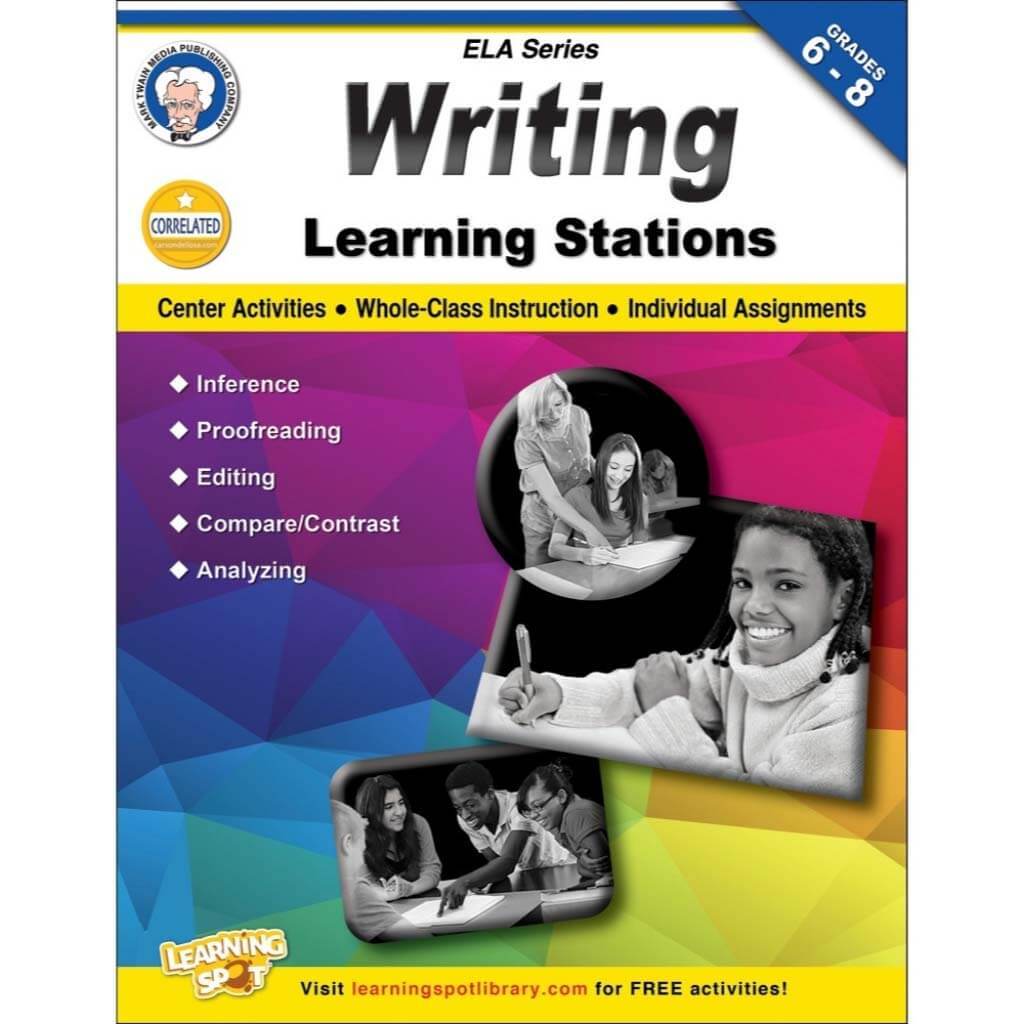 Writing Learning Stations Workbook Grade 6-8 