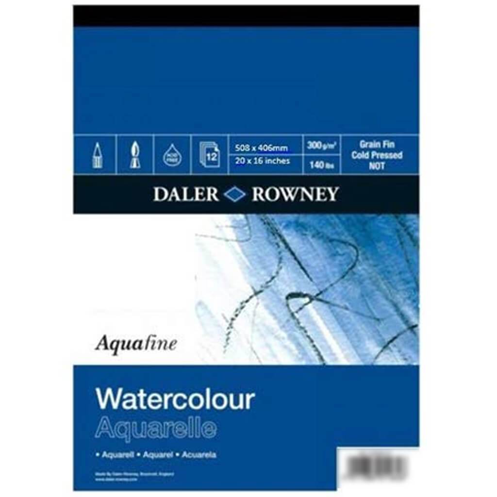 Aquafine Watercolor 12Sheet 508 x 406mm