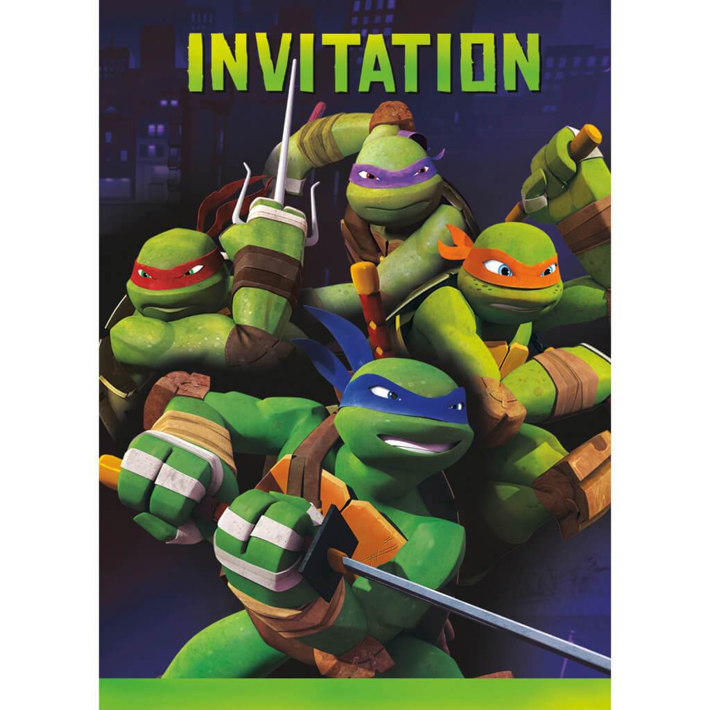 Teenage Mutant Ninja Turtles Invitations, 8ct 