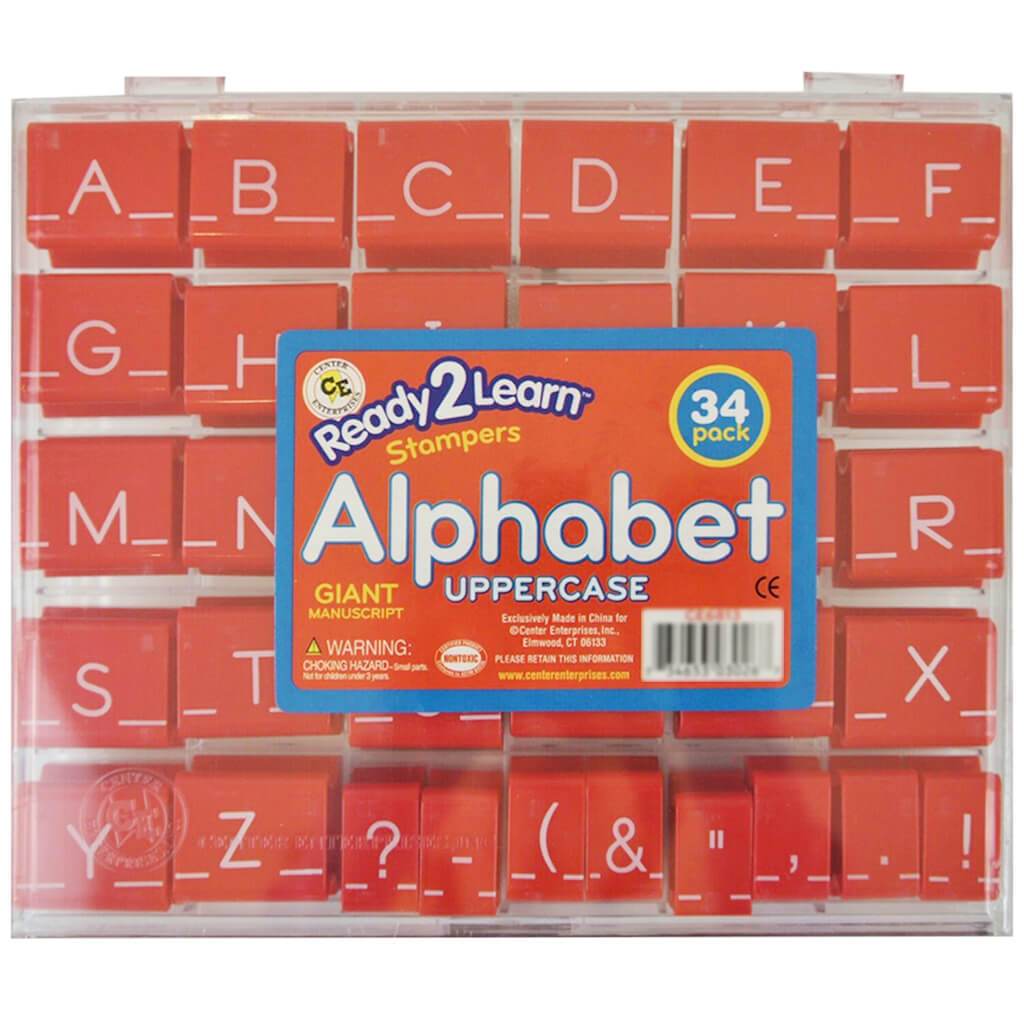 Ready 2 Learn Uppercase Manuscript Alphabet Stamp 1-1/2in