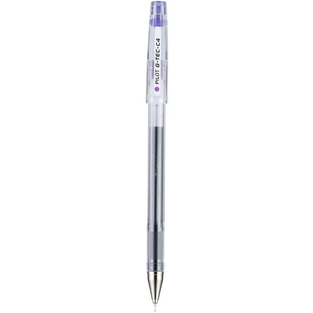 Pilot G-Tec-C4 Gel Rolling Ball 0.4mm Ultra Fine Purple