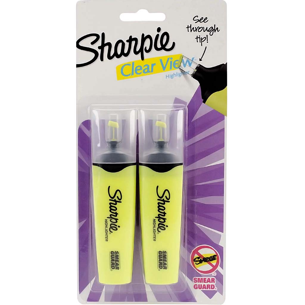 SHARPIE CLEAR VIEW HIGHLIGHTER 2PCS 