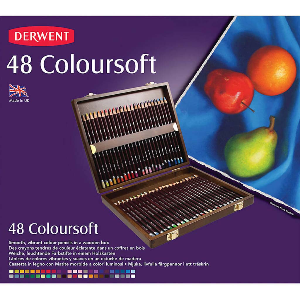 Color Pencil Colorsoft Smooth Vibrant in a Wooden Box