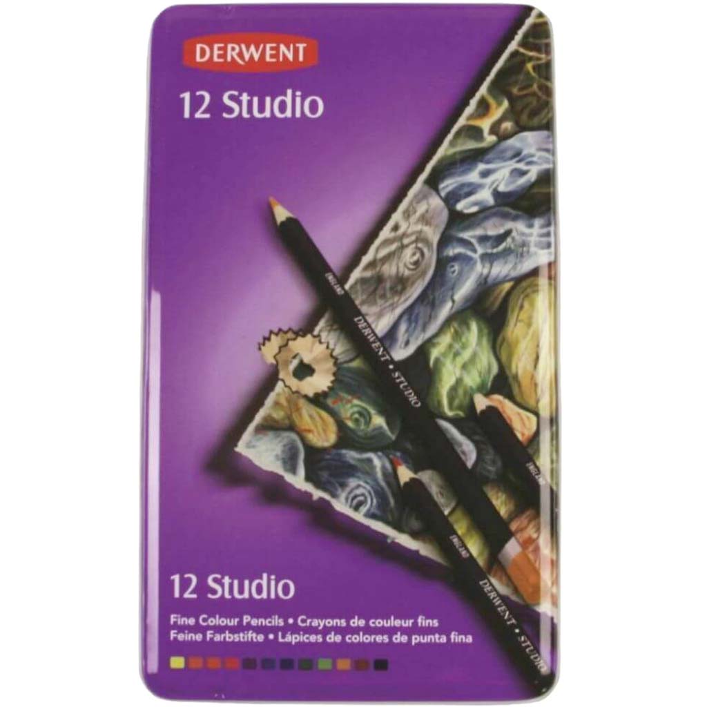 Derwent Studio 12 Pencil Tin Set