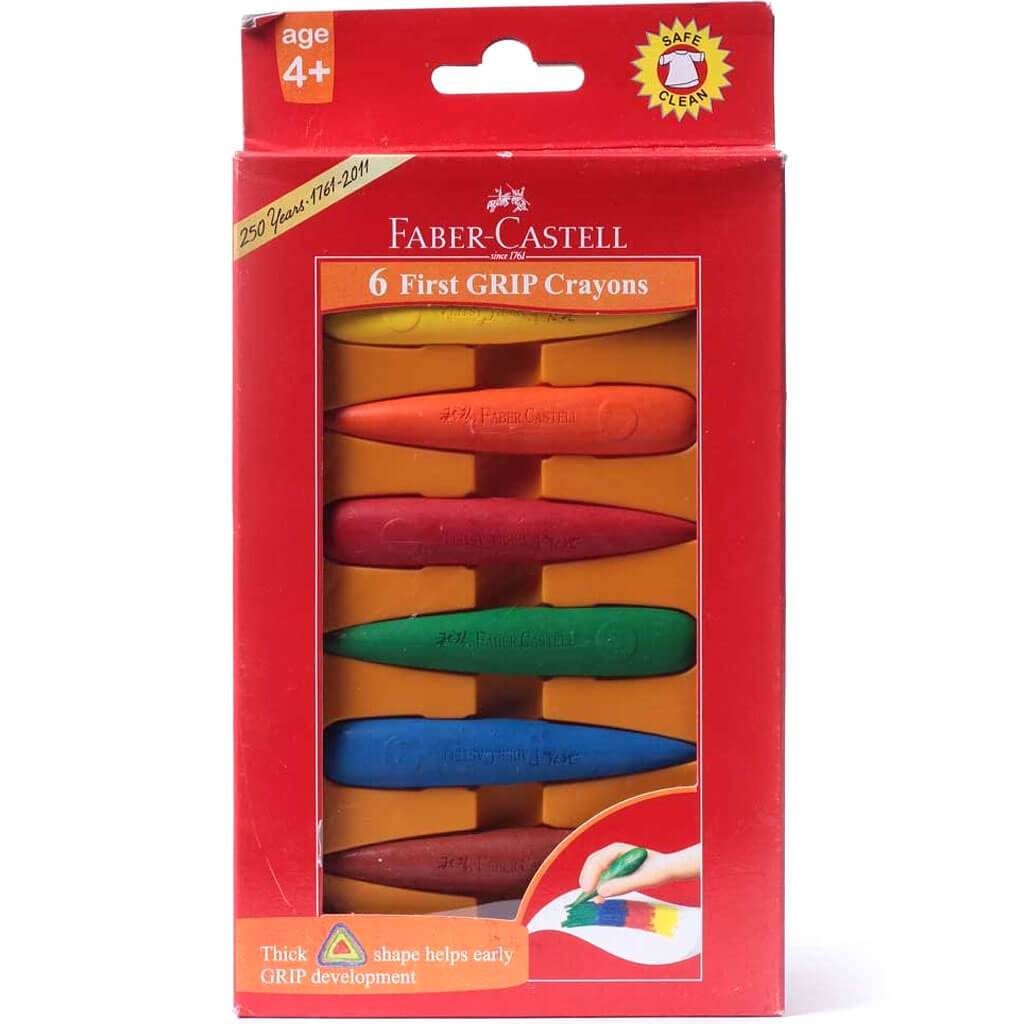 First Grip Crayons 6Pcs