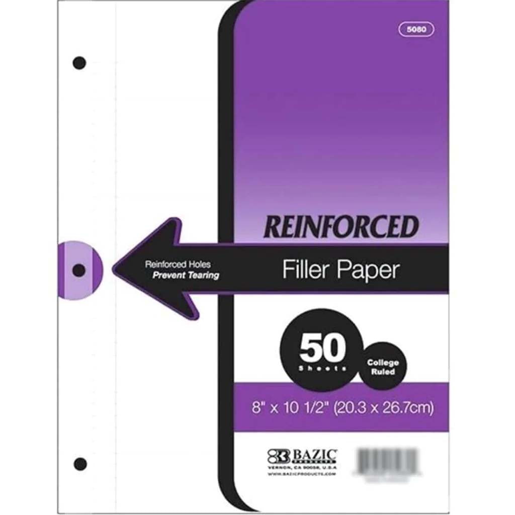 Filler Paper Reinforced 50 Sheets 