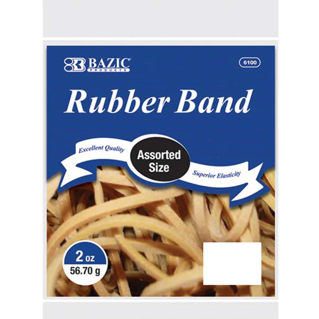 Rubber Band Assorted Size 2oz 