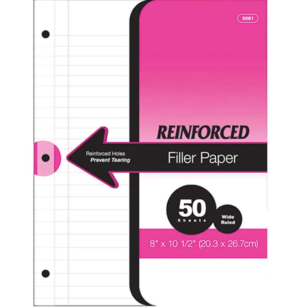 Filler Paper Reinforced 50 Sheets 